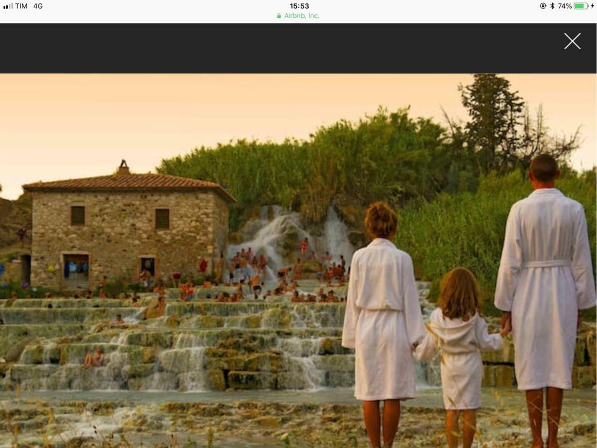 Vista Panoramica Sulle Terme Di Saturnia Leilighet Poggio Murella Eksteriør bilde